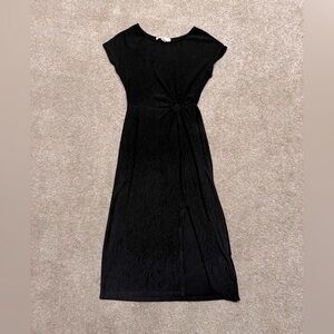 Black Sheath Midi Dress for Cocktail Nights